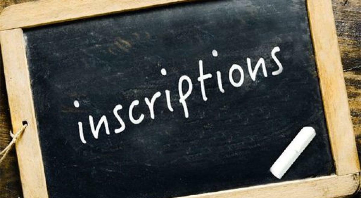 Inscriptions 2026/2027